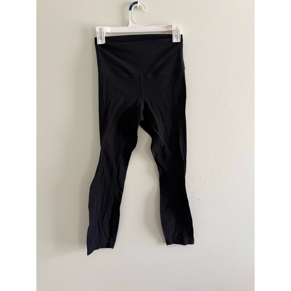 Lululemon | Black High Waist Align Leggings Cropped 23” Activewear Workout - Picture 2 of 11